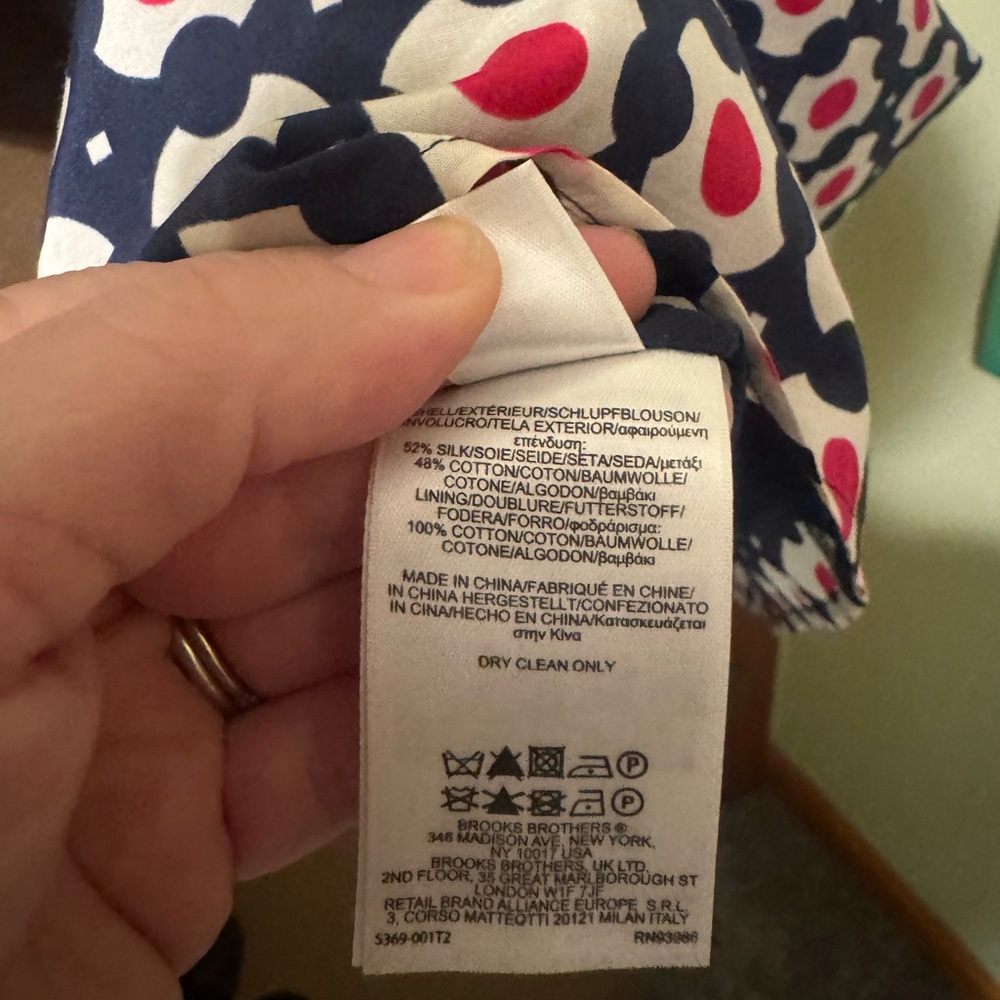 Brooks Brothers Dress Geometric Print Shift Size 6 - Picture 3 of 9